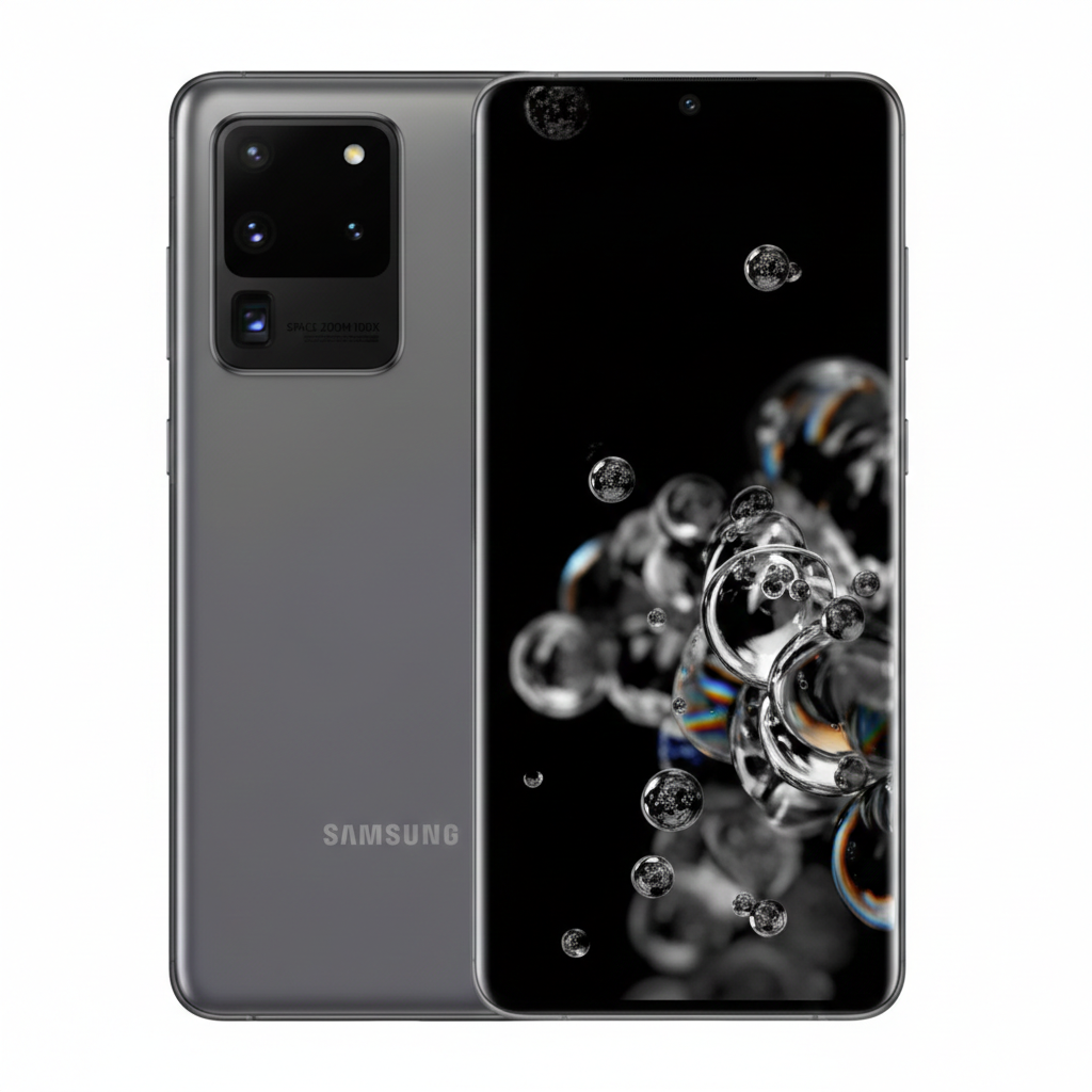 Samsung Galaxy S20 Ultra 5G - 256GB ROM - 12GB RAM - 1 SIM - 108+48+12+0.3MP - 5000mAh - Original Sealed Refurbished - Image 3