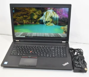 ThinkPad P70 workstation with docking station setup in Yaoundé