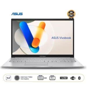 ASUS VivoBook 15 1504VA Laptop (15.6” FHD) | Intel Core 7 150U, 8GB RAM, 512GB SSD, 75WHrs, FreeDOS